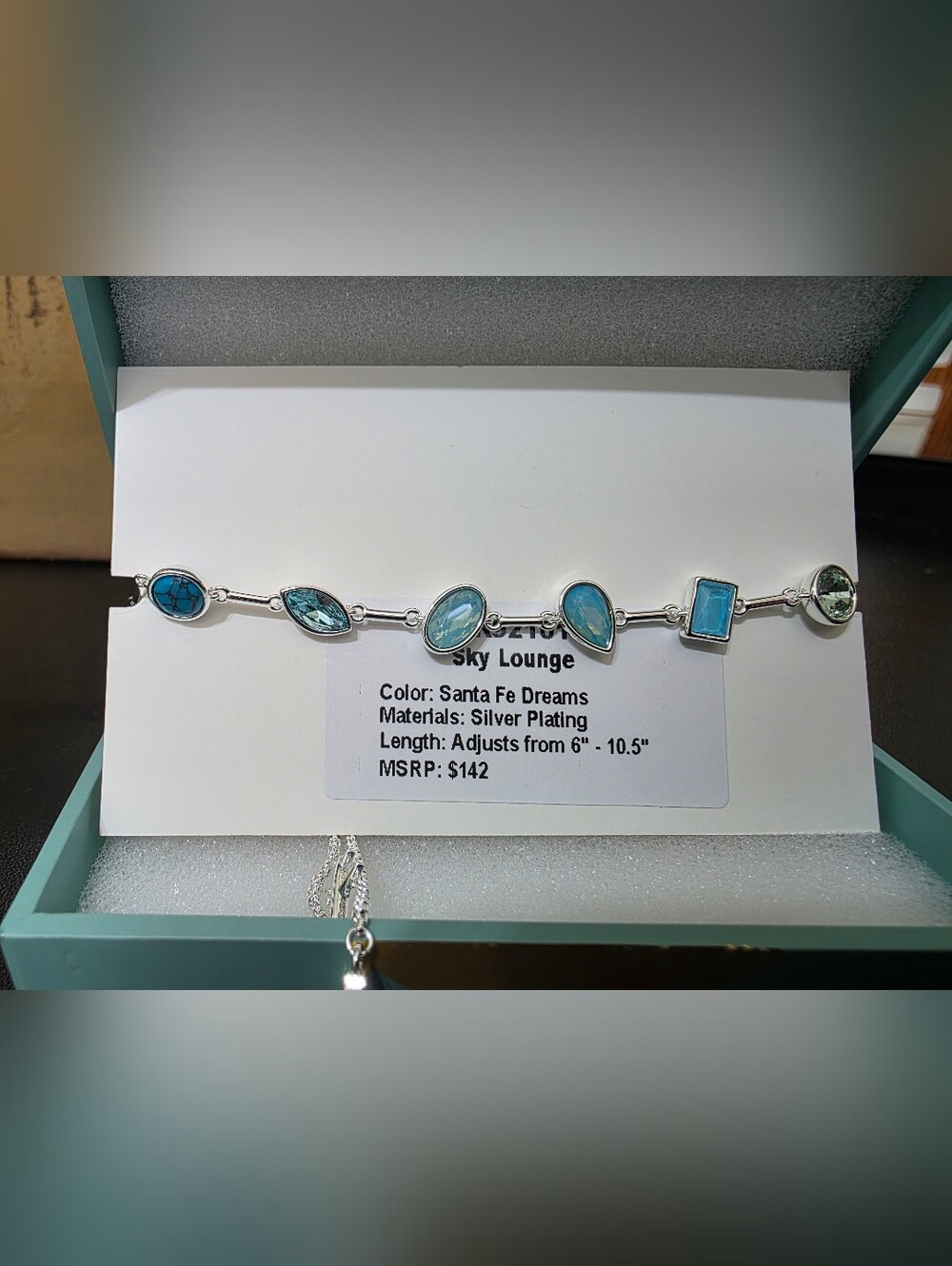 Sky Lounge Silver-Plated Jewel Candy Bracelet  - Santa Fe Dreams